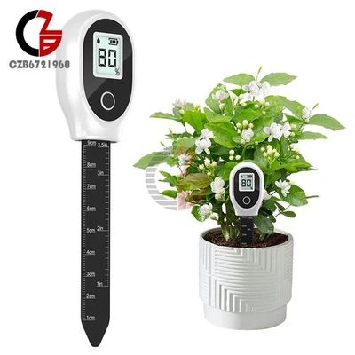 Soil Moisture Detector Tester LCD Soil Water Analyzer Meter for Garden Planting - Image 1 of 4