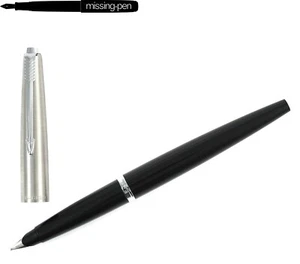 Older Parker 45 Cartridges Fountain Pen in Black-Silver with M-nib - Picture 1 of 9