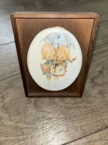 Vintage Precious A Friend Is A Very Special Blessing Rahmen Nussbaum Punze - Bild 1 von 4