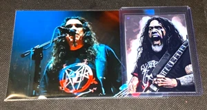 Slayer : Tom Araya : Custom Holofoil Prizmatic Trading Card & Photo Lot - Picture 1 of 4