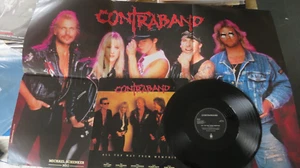 CONTRABAND ALL THE WAY FROM MEMPHIS 12" W/POSTER, MICHAEL SCHENKER, VIXEN,RATT, - Picture 1 of 5