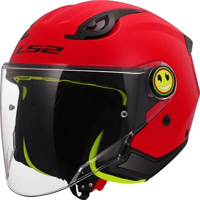 Casco de Moto Niños L - LS2 OF622 Funny 2 II Solid - Niños Casco Jet Rojo - Imagen 1 de 3