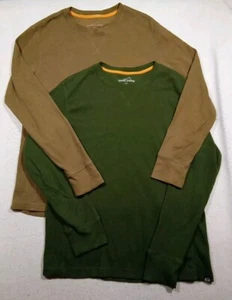 2 for 1! Eddie Bauer Sweatshirts Men's Medium Green Brown - Picture 1 of 10