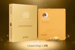 PETITFEE Gold & Snail Hydrogel Mask Pack(5pcs) / Korea Cosmetic (팩) - Picture 1 of 1