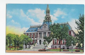 Cartolina d'epoca Grand Island Nebraska Hall County Courthouse - Foto 1 di 1
