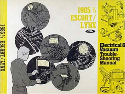1985.5 Ford Escort Mercury Lince 1.9 Eléctrico Aspirador Problemas Manual OEM - Imagen 1 de 2