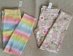 Lot Of 2 - NWT Children’s Place Girls Jegging’s - Size 14 - Charisma & Floral - Picture 1 of 8