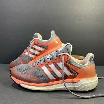 Adidas Womens Boost Supernova ST Grey Orange White Sneakers Shoe Size 7 - Image 1 of 4