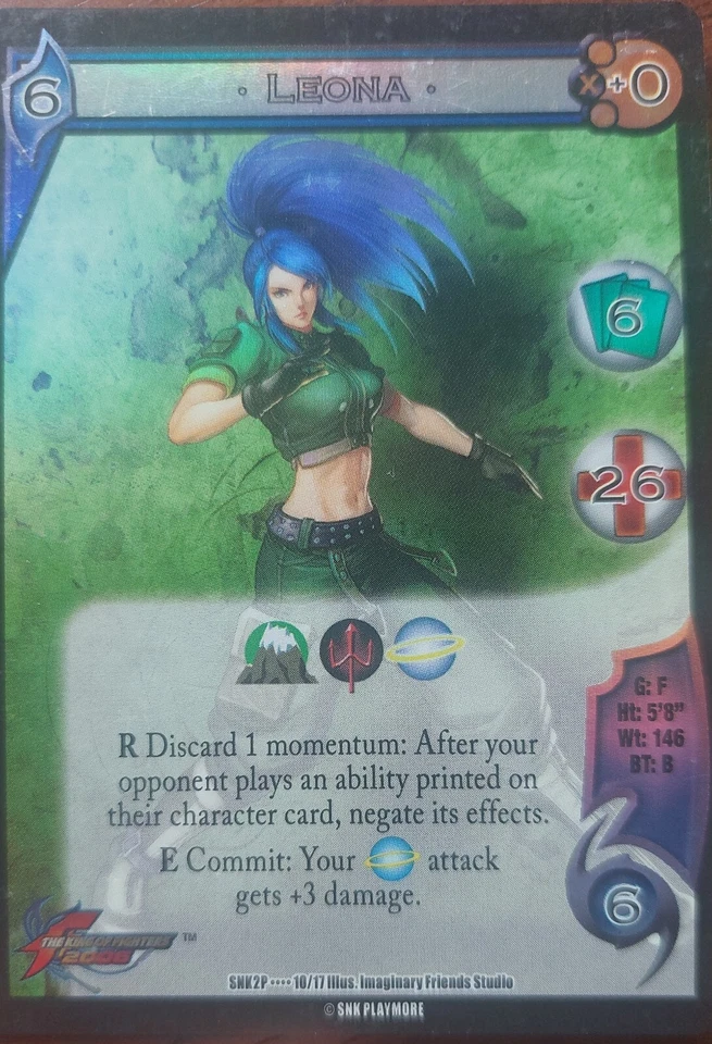 universal fighting system King of Fighters 2006 Promo *Leona* SNK2P - Image 1 of 1