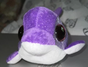 Ty Beanie Boos Flips The Purple Dolphin 6" Plush Animal Missing Swing Tag Used - Picture 1 of 10