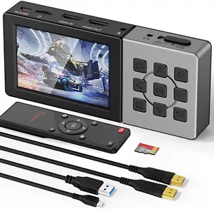HD Video Capture Box 1080P 60FPS USB 2.0 Video to Digital Converter w 3.5"TFT - Picture 1 of 15