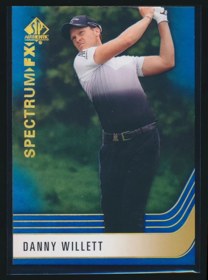 2021 SP Authentic Blue Spectrum FX Insert Rookies Tier 2 #S-43 Danny Willett RC - Image 1 of 2