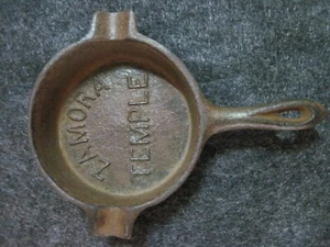 Vintage Shriners / Masonic "ZAMORA TEMPLE" Cast Iron Ashtray - Picture 1 of 4