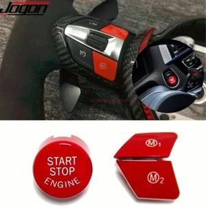 Steering Wheel M1 M2 + Start Button For BMW M2 M3 M4 M5 M6 F10 F06 F15 F16 F80 - Picture 1 of 11