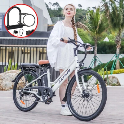 Bicicleta Eléctrica 2024 26" para Adultos 500W Motor Bicicleta de Ciudad Bicicleta Eléctrica de Cercanías Foto 1 de 4