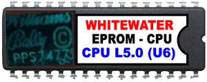 Máquina de Pinball White Water - CPU Rom L-5 [U6] [Bally / Williams] EPROM - Imagen 1 de 1