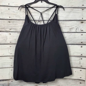 Torrid Active Übergröße 5x schwarz integrierter BH Criss-Cross Träger Tank Top - Bild 1 von 7