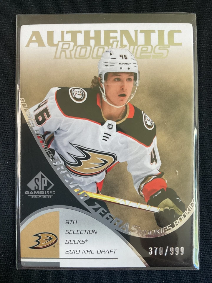 Trevor Zegras 2021-22 UD SP Game Used Authentic Rookies Retro SP RC #/999 - Image 1 of 1