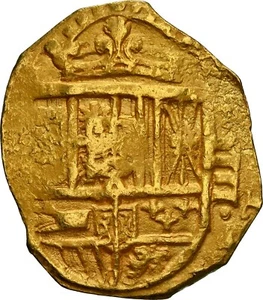 SPAIN Seville Gold Cob 4 Escudos 1641 (R) Certified NGC MS 60 Rare - Picture 1 of 5