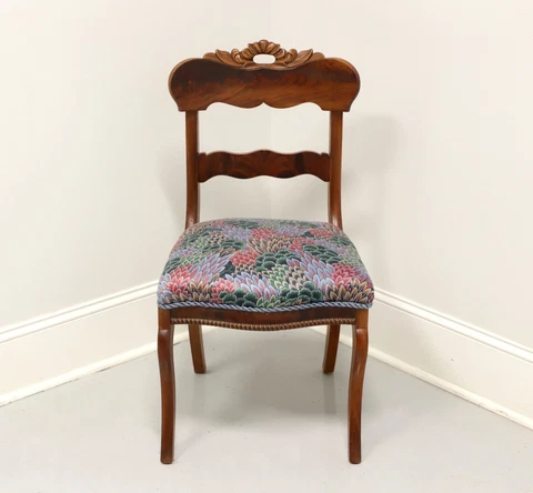 Antique Late 19th Century Walnut Victorian Side Chair Cover