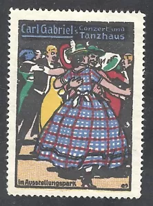 German poster stamp cinderella reklamemarken Dance House concert dancing - Picture 1 of 2