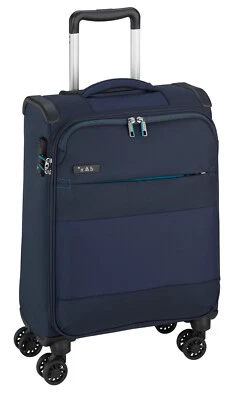 Leichter 2,2 kg Bordgepäck Reisetrolley Koffer Rollen 58 cm Dunkel Blau Bowatex - Bild 1 von 4