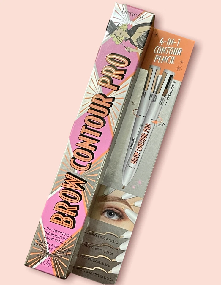 НОВЫЙ контурный карандаш Benefit Brow Contour Pro 4 в 1 СВЕТЛЫЙ полный размер - Изображение 1 из 1