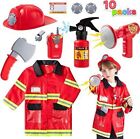 JOYIN Fireman Costume Pretend Play Set for Kids Firechief Fireman Role Play Gift