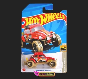 Hot Wheels VOLKSWAGEN BAJA BUG TREASURE HUNT BAJA BLAZERS 2023 Q CASE CARD DAMAG - Picture 1 of 1