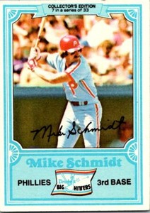 1981 Topps Drake's Big Hitters #7 Mike Schmidt Excellent