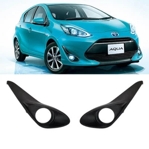 Front Grills Bumper Fog Lights Cover Lamp Frame Trim For Toyota Prius C 2018 - Picture 1 of 4