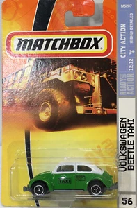 MATCHBOX ~ VOLKSWAGEN BEETLE TAXI ~ ~ CARD #56 - Picture 1 of 8