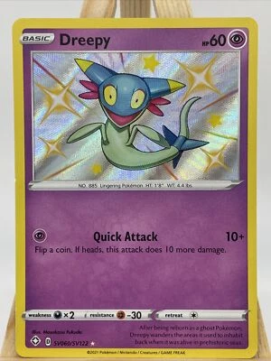 Pokemon Shining Fates Dreepy Shiny SV060/SV122 Pack Fresh - Image 1 of 2