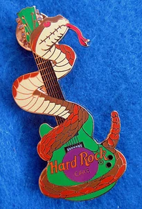 ONLINE CHINESE NEW YEAR OF SNAKE RATTLE SNAKE GUITAR 2001 Hard Rock Cafe PIN LE - Bild 1 von 1