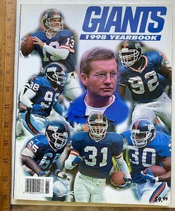 1998 New York Giants Yearbook. 160 Pages. Well Illustrated. Tiki Barber, Strahan - Picture 1 of 5