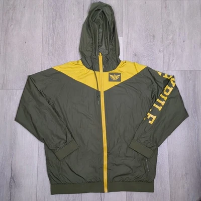 Jaqueta Legend of Zelda Windbreaker Masculina Extra Grande Caixa Verde Almoço Exclusivo - Imagem 1 de 4