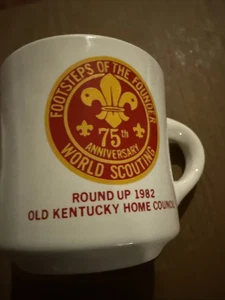 75th Anniversary Footsteps Of The Founder Old Kentucky Home Council Mug BSA 1982 - Picture 1 of 6