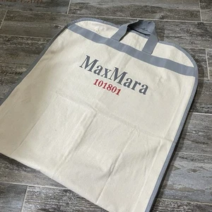 Max Mara Garment Bag Travel Bag Suit Case Dust Bag Heavy Cotton Long - Picture 1 of 6
