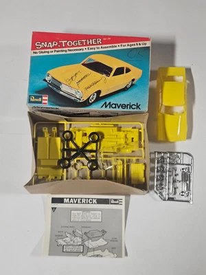 Revell Ford Maverick Snap Together Model Car Kit Made In 1970's 1/32 Scale RARE! - image 1 of 2