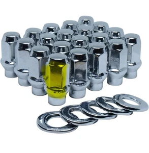 ET konische Ausbuchtung lange Radmuttern - mit Mittelscheiben 0,33" Schaft 7/16"-20, 19 Stück - Bild 1 von 8