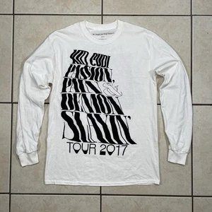 Kid Cudi Mr Rager Virgil Abloh Tour 2017 Shirt Long Sleeve Medium White Hip Hop - Picture 1 of 9