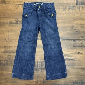 Baby Gap Girls Lil' Wide Leg Jeans Size 5 Soft Dark Denim - Picture 1 of 6