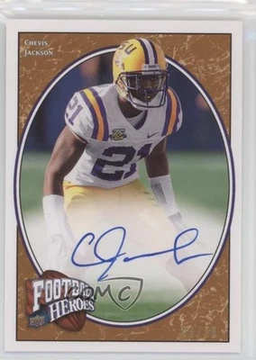 2008 Upper Deck Football Heroes Bronze /50 Chevis Jackson #119 Rookie Auto RC - Image 1 of 2