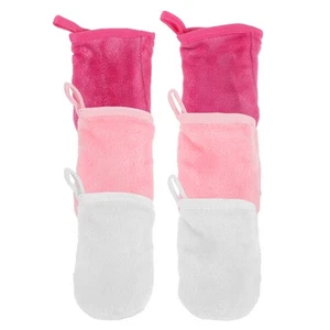 6 piezas guantes de limpieza toallitas faciales de viaje paños desmaquillantes para - Imagen 1 de 12