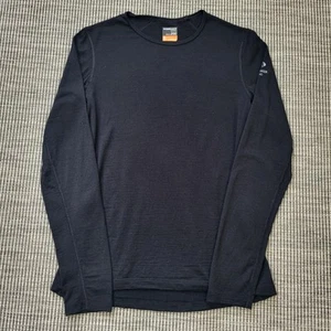 Icebreaker Merino Bodyfit 200 Baselayer Top Womens Medium Black Long Sleeve - Picture 1 of 6