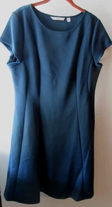 NEU OHNE ETIKETT ISAAC MIZRAHI LIVE! Kleid blau knielang Pull Over Größe L Poly Elasthan - Bild 1 von 4