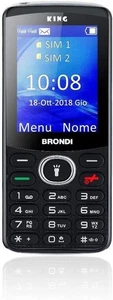 Cellulare Brondi KING DUAL SIM Black  Nero Anziani 2,4" - NUOVO Garanzia ITALIA - Foto 1 di 4