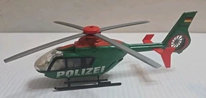 1:87 Scale Eurocopter EC 135 Polizei Green D-HMVA Diecast 8" Police Helicopter - Picture 1 of 5