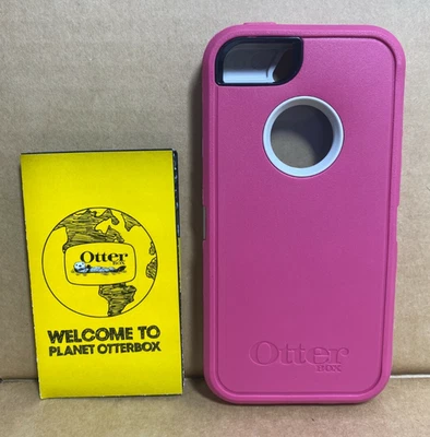 OtterBox Defender iPhone 5 保护壳 粉色 - 带屏幕保护膜(仅保护壳) — 第 1/4 张图片