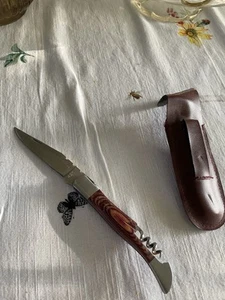 VTG Old French LAGUIOLE G. David Folding Pocket Knife Horn Handle Collectable - Picture 1 of 6